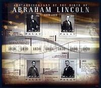 Abraham Lincoln - 200th Anniv. of Birth Palau, 2009